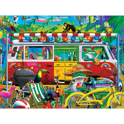 Campside - Van Life 300 Piece EZ Grip Jigsaw Puzzle by Masterpieces Puzzles