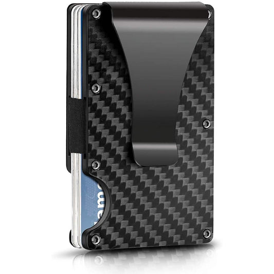 Carbon Fiber Money Clip Wallet with RFID Blocking Otarealm