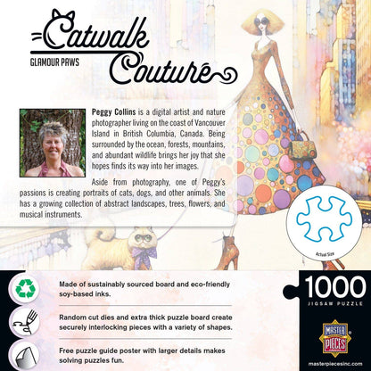 Catwalk Couture - Glamour Paws 1000 Piece Jigsaw Puzzle by Masterpieces Puzzles