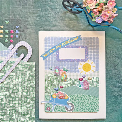 Lavender Gingham Large Paperclip Everett Rd. by Cathe Holden
