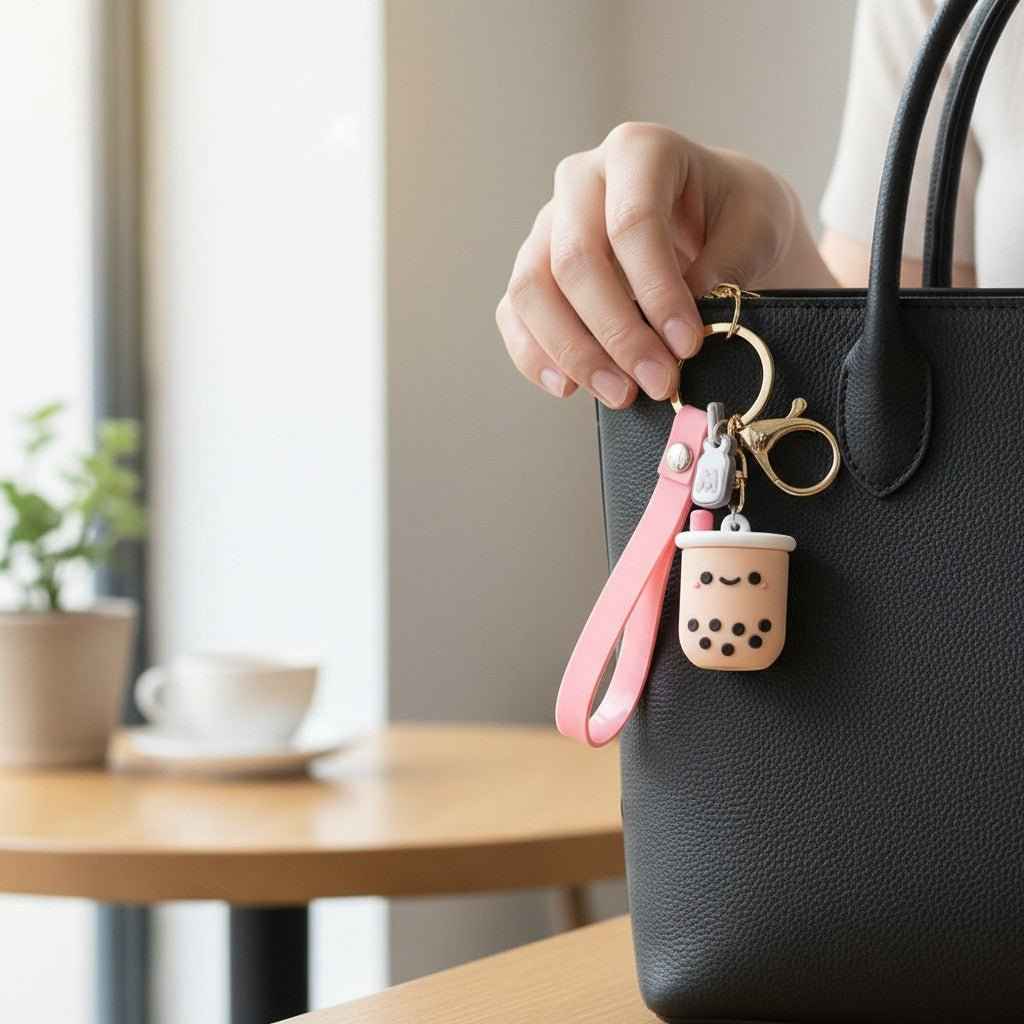 Charming Bubble Tea Keychain – Perfect for Boba Tea Enthusiasts