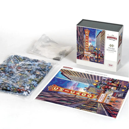 Chicago Downtown 500 Piece Puzzle by Boardwalk