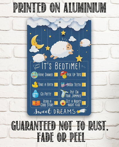 Child Bedtime - Metal Sign
