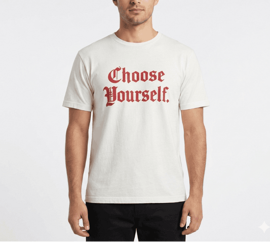 Choose Yourself Organic Tee (Snow White) Otarealm