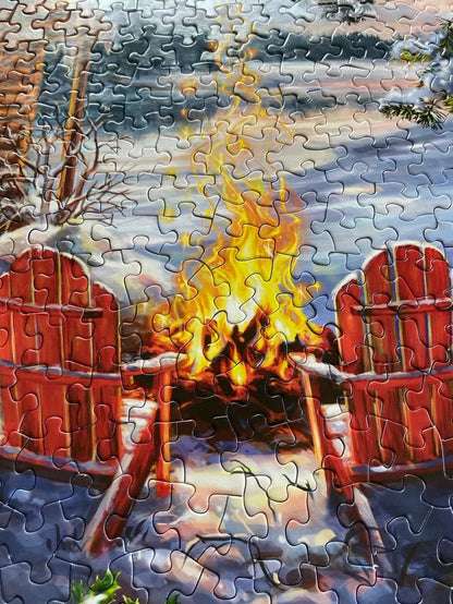 Christmas Cabin 500 Piece Jigsaw Puzzle by Springbok Puzzles