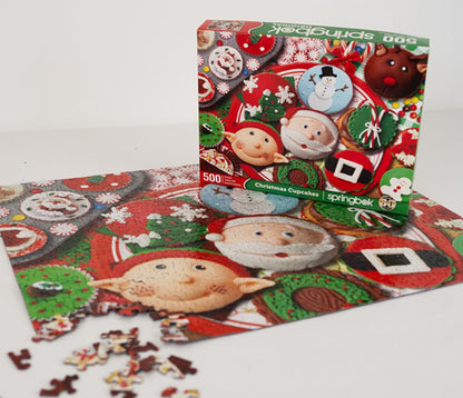 Christmas Cupcakes 500 Piece Jigsaw Puzzle | Springbok Puzzles
