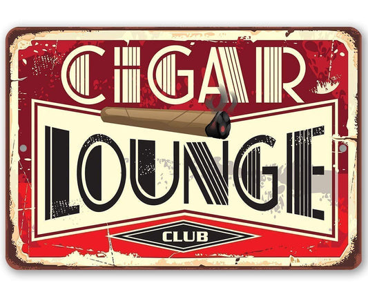Cigar Lounge 2 - Metal Sign