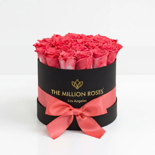 Classic Black Box | Coral Roses