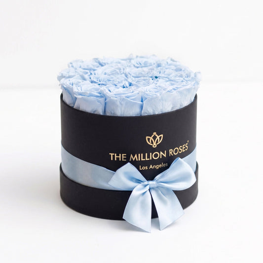 Classic Black Box | Light Blue Roses