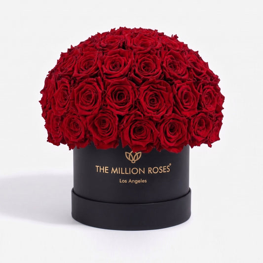 Classic Black Superdome Box | Red Roses