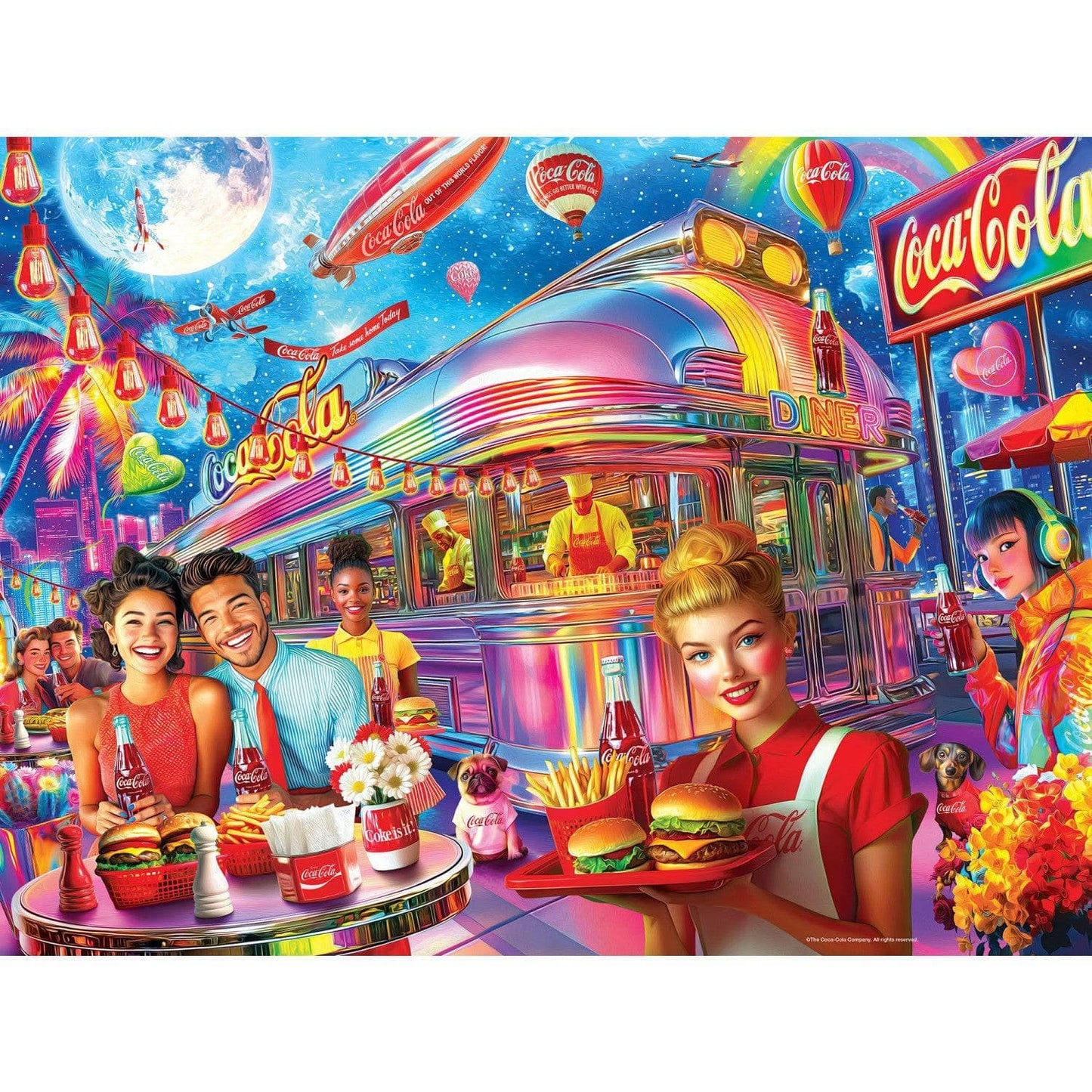 Coca-Cola - Future Times 300 Piece EZ Grip Jigsaw Puzzle | Masterpieces Puzzles