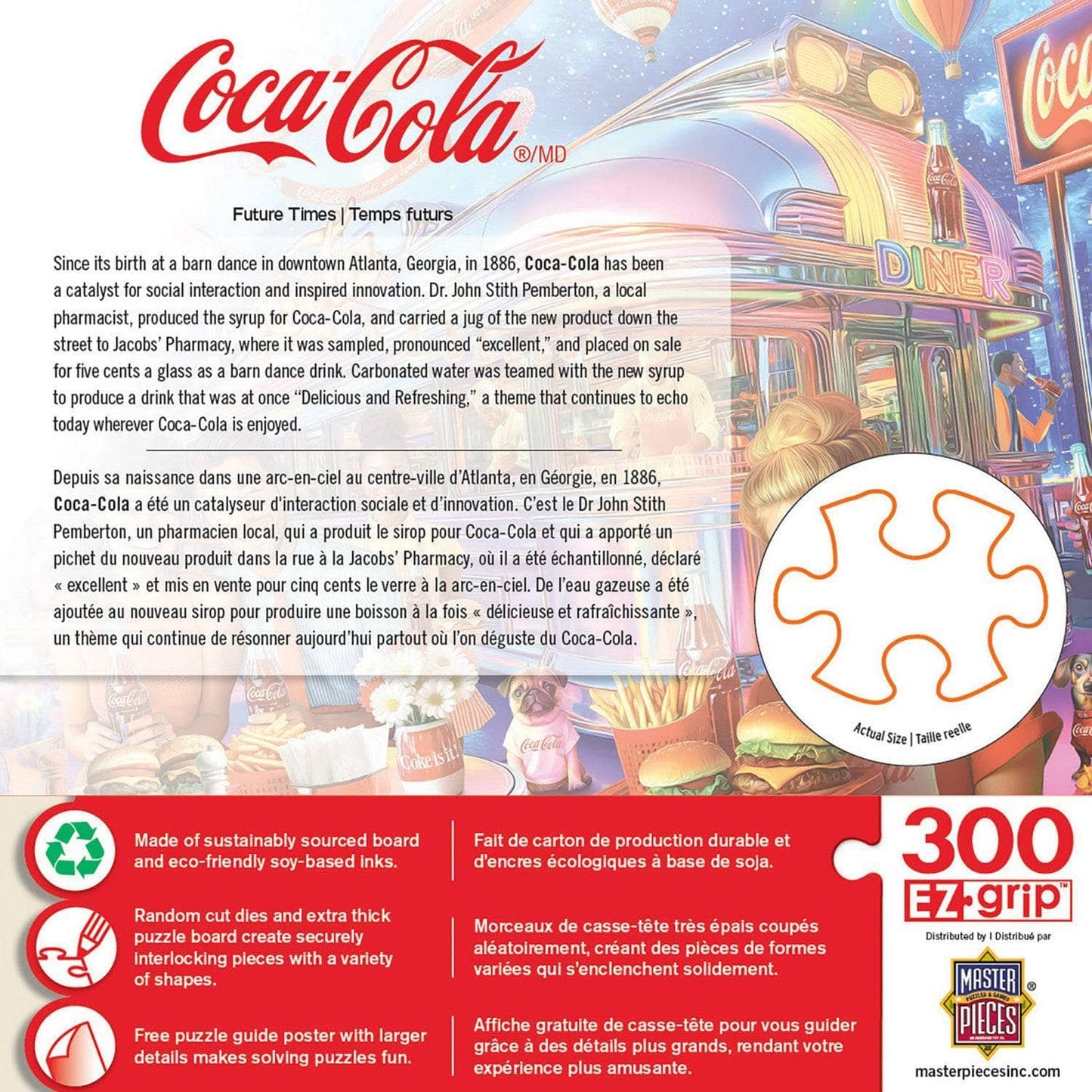 Coca-Cola - Future Times 300 Piece EZ Grip Jigsaw Puzzle | Masterpieces Puzzles