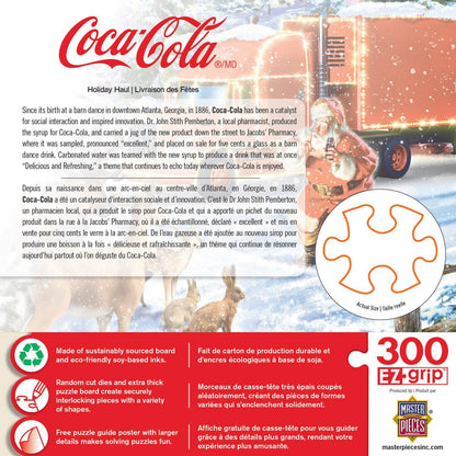 Coca-Cola Holiday Haul 300 Piece EZ Grip Jigsaw Puzzle by Masterpieces Puzzles