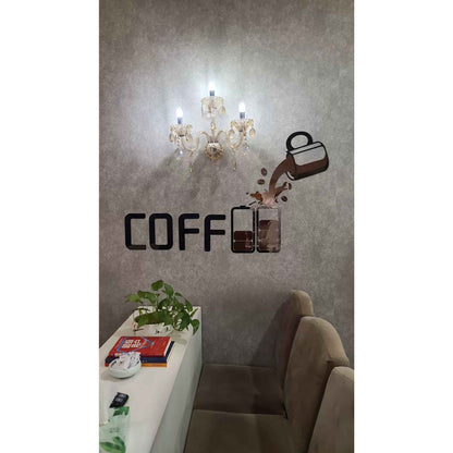 Coffee Shop Wall Decor – Self-Adhesive Acrylic Art for Business