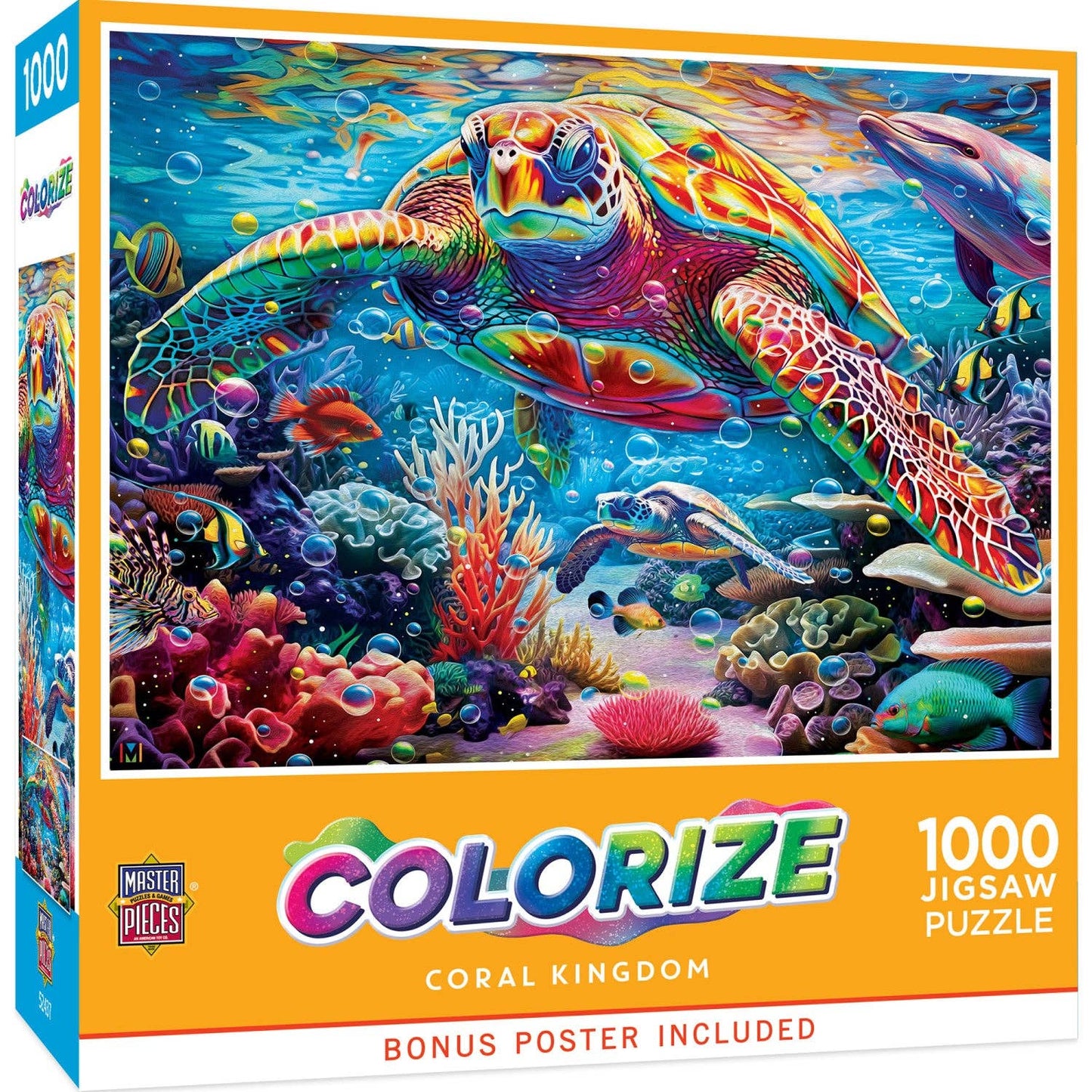 Colorize Coral Kingdom 1000 Piece Puzzle | Masterpieces Puzzles