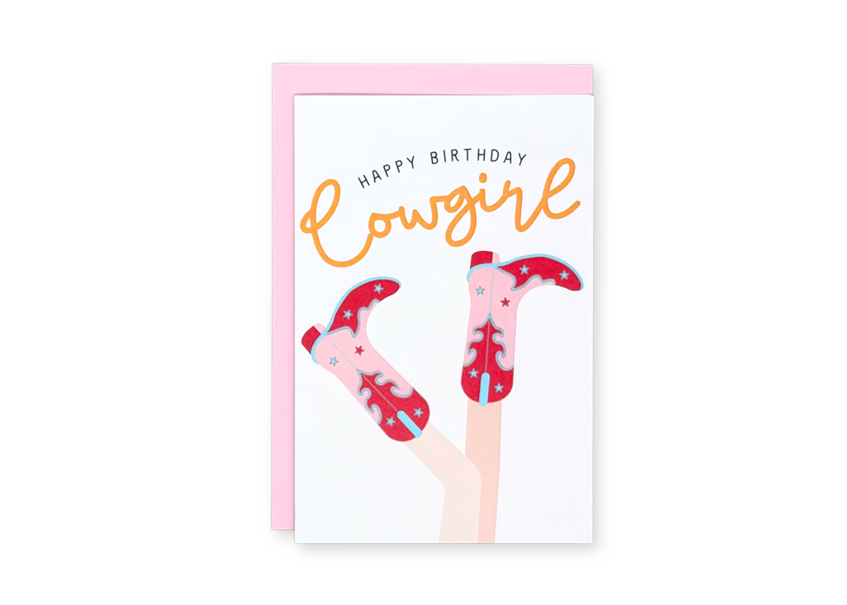 Happy Birthday Cowgirl Greeting Card