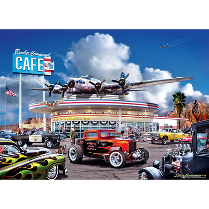 Cruisin' Route 66 Bomber Command Cafe 1000 Piece Puzzle | Masterpieces