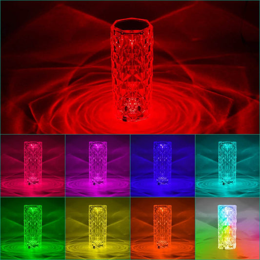 Crystal Diamond Rose Table Lamp Otarealm