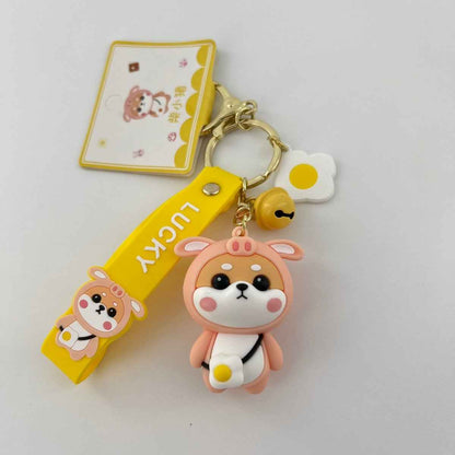 Shiba Inu Pig Key Ring for Dog Lovers and Cute Gift Ideas
