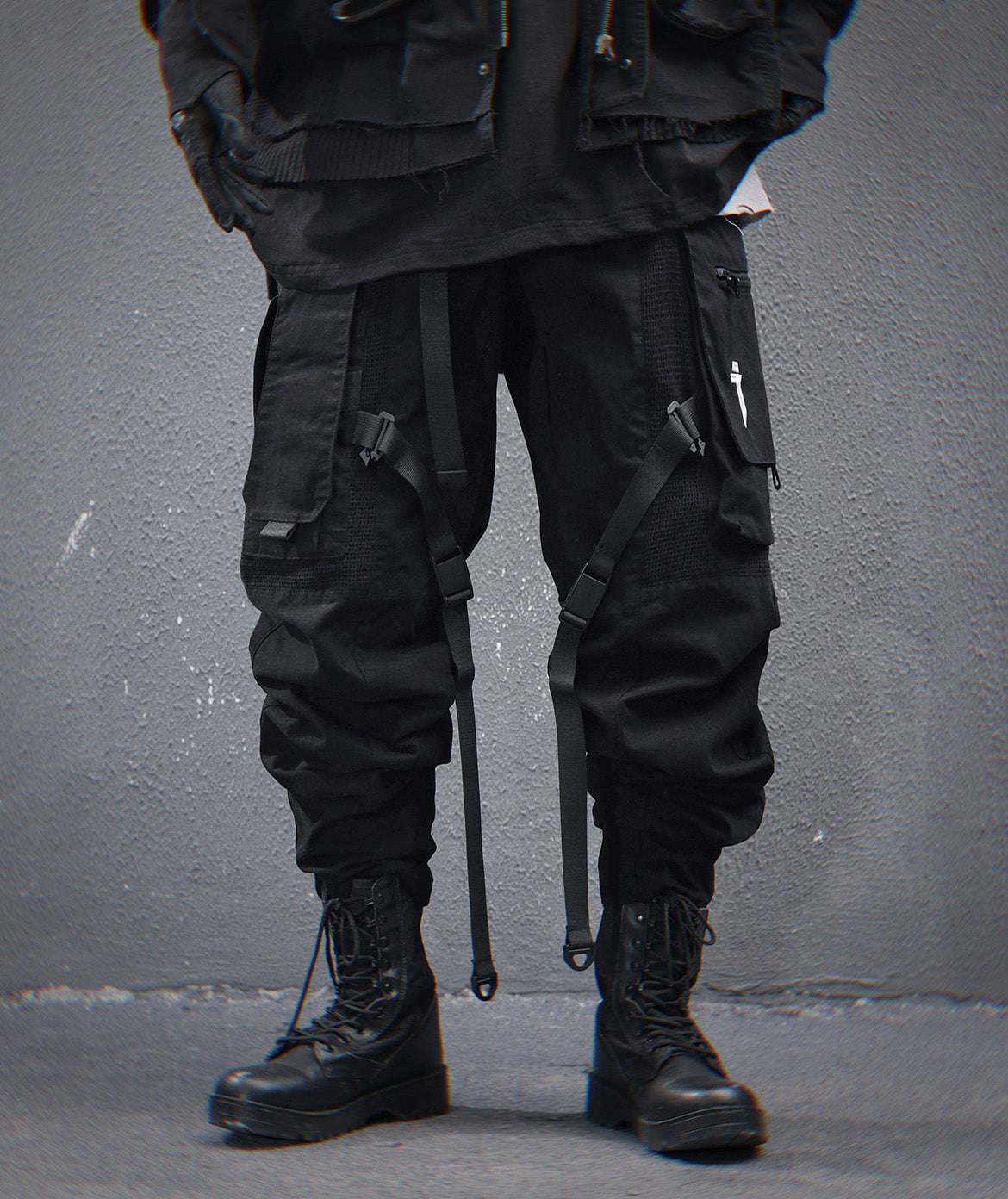 HiP46 Black NX Cargo Pants Otarealm