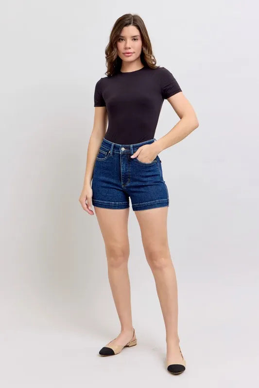 Judy Blue High Waist Tummy Control Denim Shorts (size M)