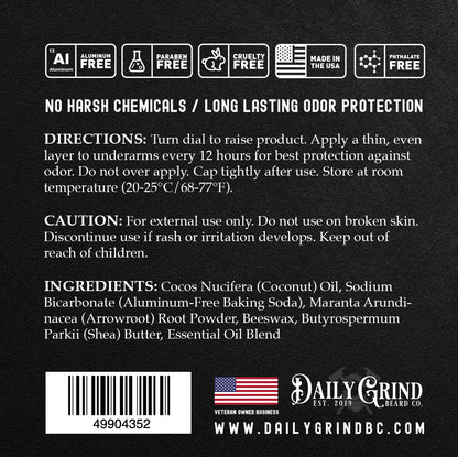 American Classic Natural Deodorant for Men - Pepper, Amber, Oak