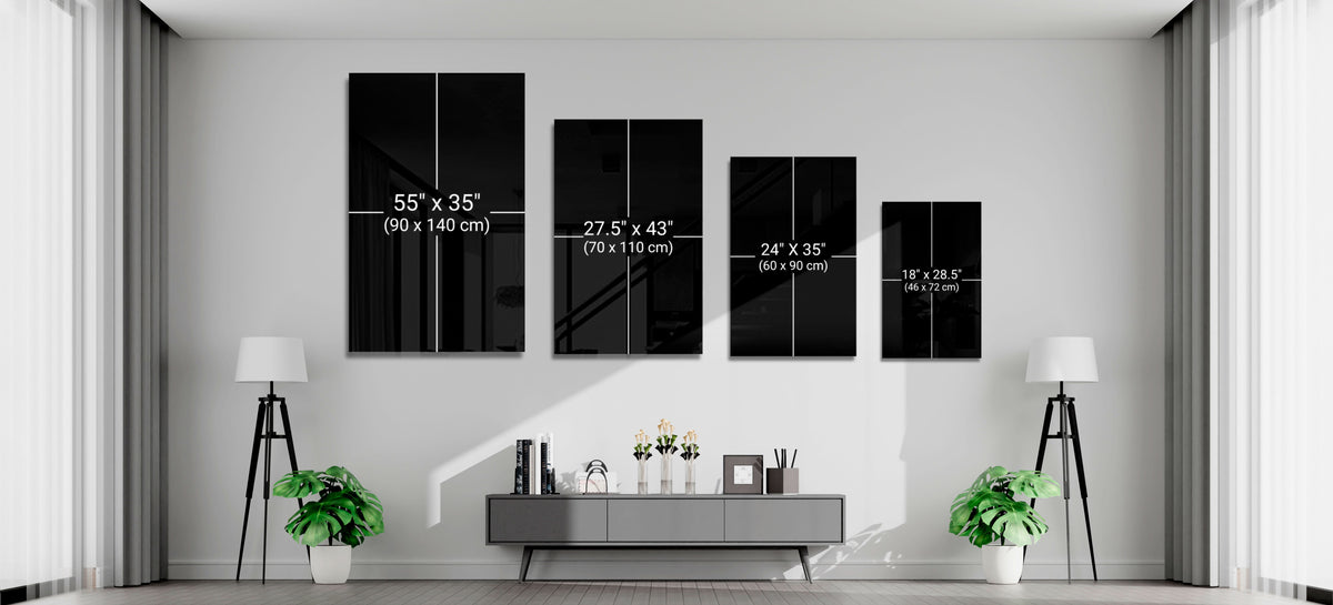 Pop Art Studio Portrait Glass Wall Art || Designer Collection