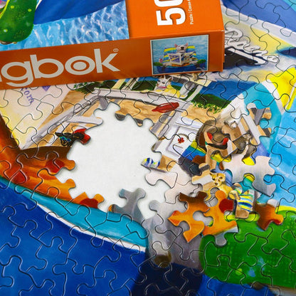 Dog Days Of Summer 500 Piece Jigsaw Puzzle by Springbok Puzzles