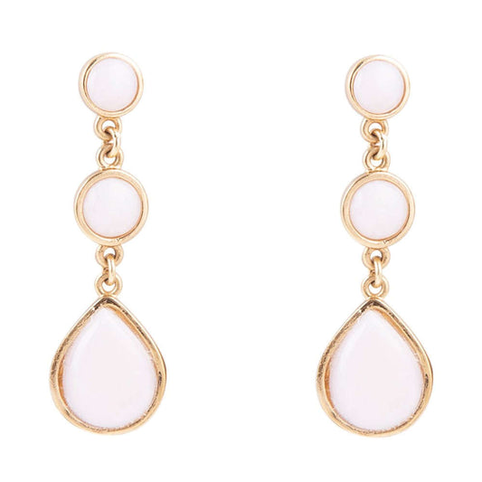 Drops of Pink Opal Earrings Otarealm