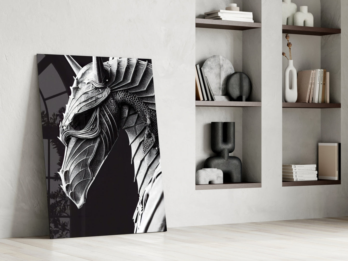Iron Dragon Glass Art  || Designer Collection