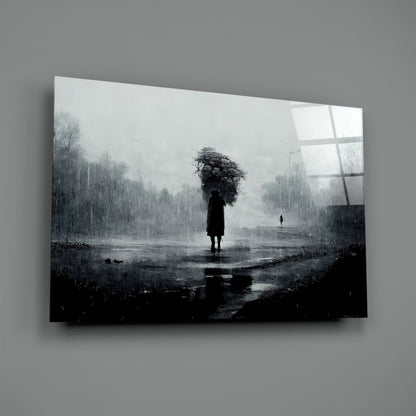 Loneliness Glass Art  || Designer Collection
