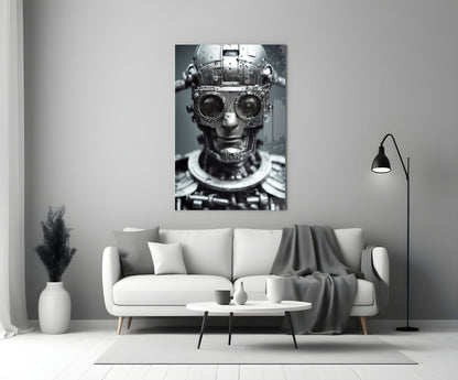 Humachine" Glass Wall Art  || Designer Collection
