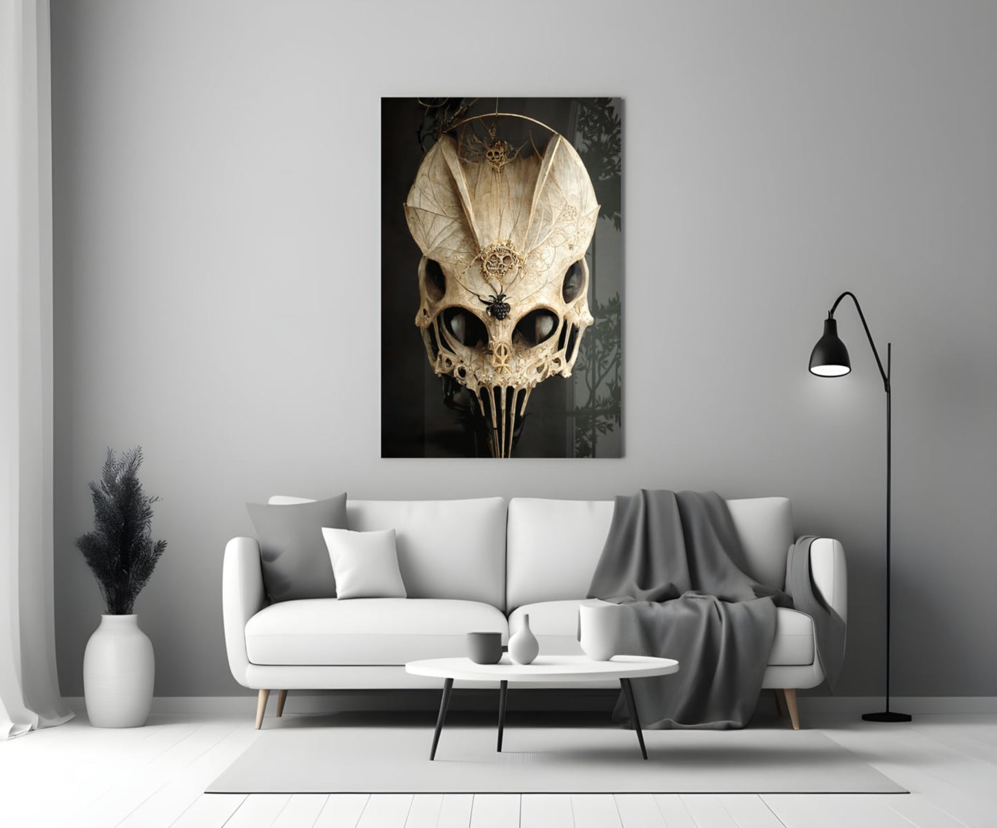 It's Skull Glass Art  || Designer Collection