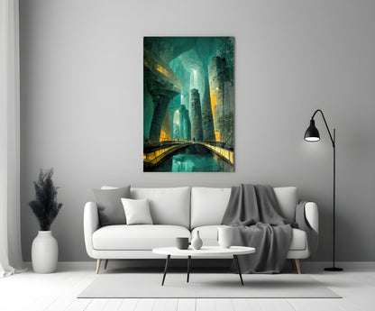Underground Glass Wall Art  || Designers Collection