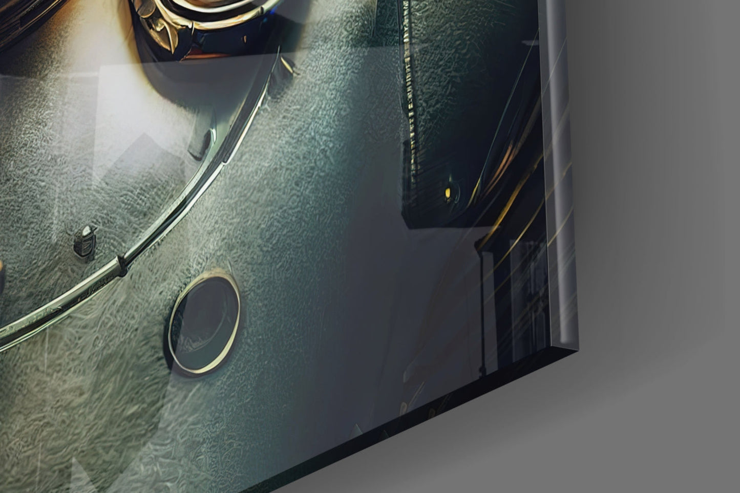 Robotic View Glass Wall Art  || Designer Collection