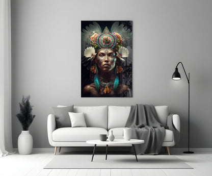 Flower Monarch Glass Wall Art  || Designer Collection