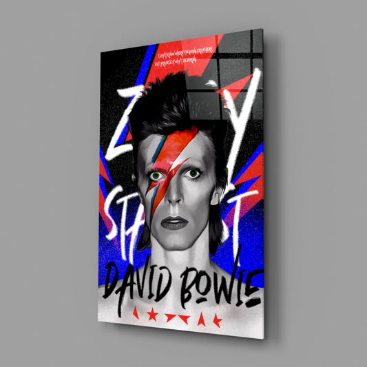 Glam Rock Portrait Glass Wall Art || Designers Collection
