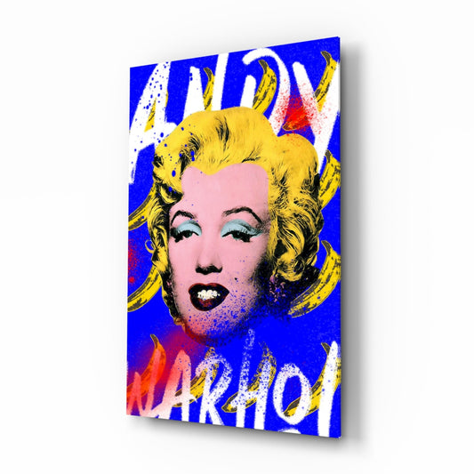 Pop Art Icon and Starlet Glass Wall Art || Designer Collection