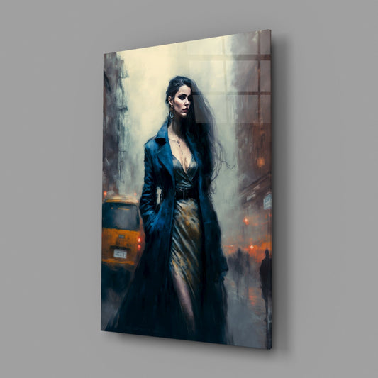 Stand Womanly Glass Wall Art || Designer Collection