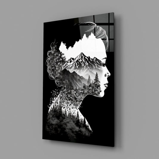 Forest in my Mind Glass Wall Art || Designer Collection