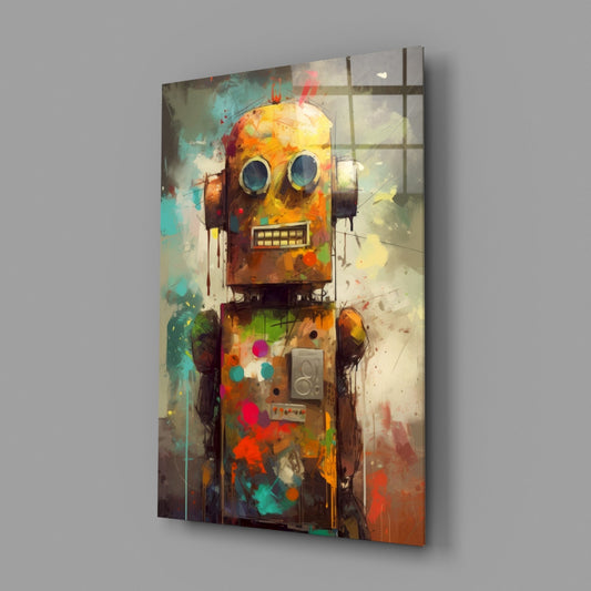 Robocute Glass Wall Art || Designer Collection