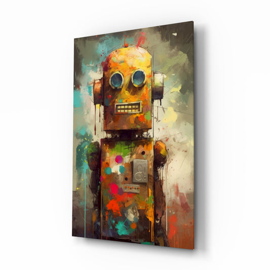 Robocute Glass Wall Art || Designer Collection
