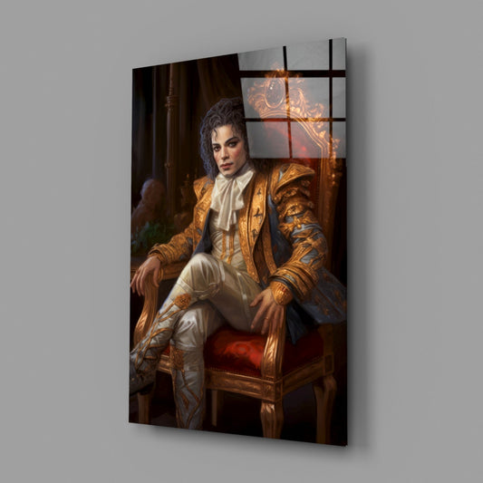 Pop Dancer on the Throne Glass Wall Art || Designer Collection