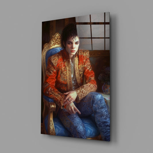 Moonwalk Pop Dancer  Glass Wall Art || Designer Collection