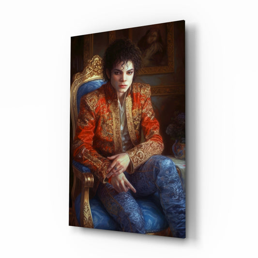 Moonwalk Pop Dancer  Glass Wall Art || Designer Collection
