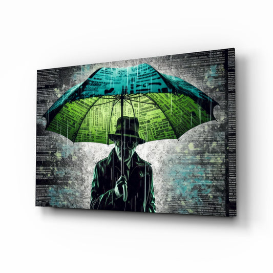 Rain of Answers Glass Wall Art || Designer Collection