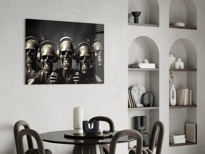Skull Party Glass Wall Art || Designer's Collection