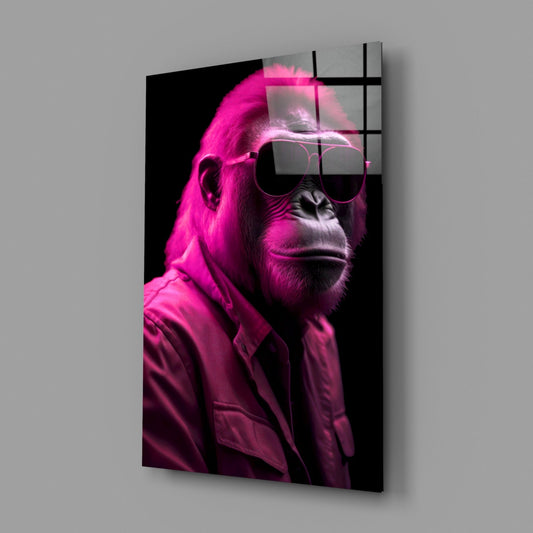 Hot Pink Aviator Shades Gorilla Glass Wall Art