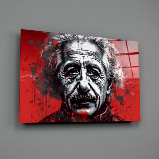 Relativity Genius Portrait Glass Wall Art || Designers Collection