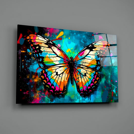 Butterfly Glass Wall Art || Designer Collection